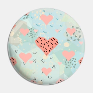 Heart Pattern Pin