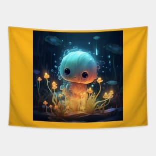 Lumalee - Cute little bioluminescent character for kids Tapestry