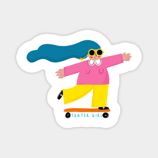 SKATER GIRL Magnet