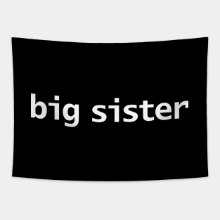 Big Sister Minimal Typography Tapestry