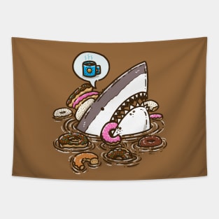 Donut Shark Tapestry