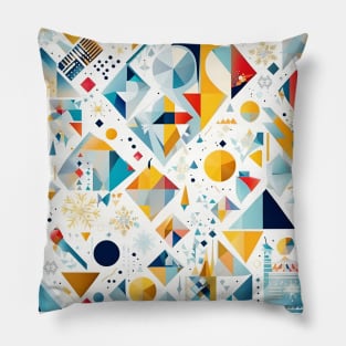 Abstract Winter Pattern Pillow