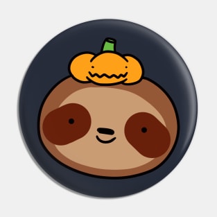 Pumpkin Sloth Pin