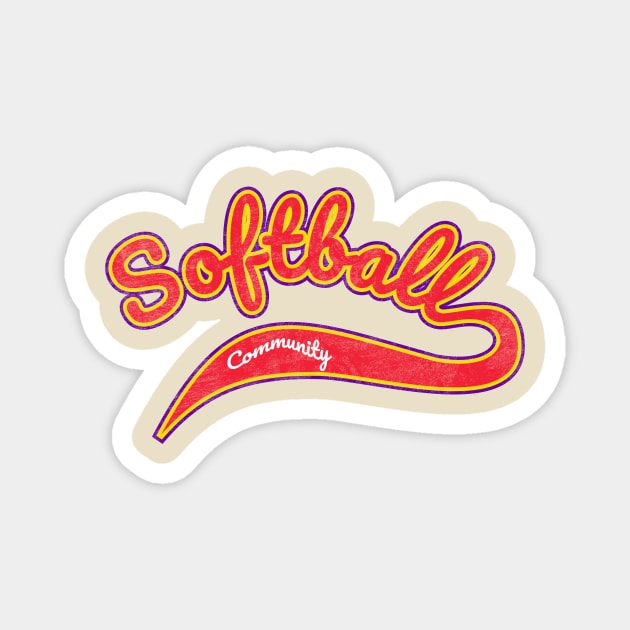 softball Magnet by SpaceImagination