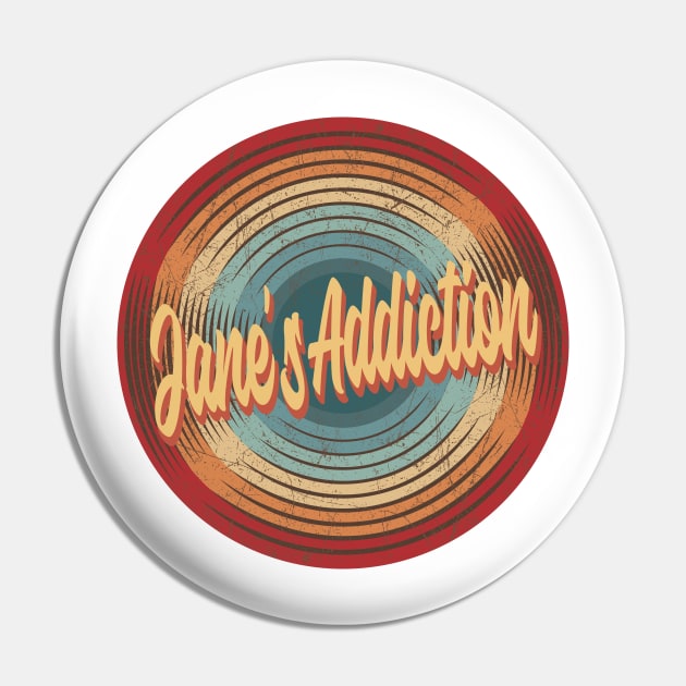 Jane's Addiction Vintage Circle Pin by musiconspiracy