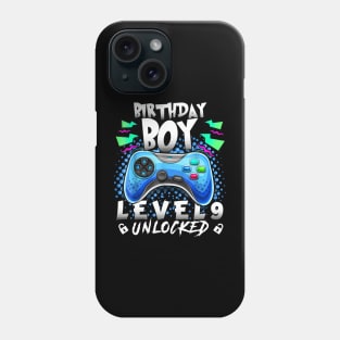 Level 9 Unlocked Video Game 9th Birthday Gamer Phone Case