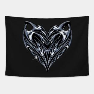 Flame Heart Love Tribal Love Graphic Tapestry