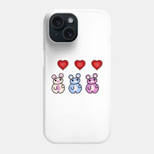 Three Chibis (Balloons) Phone Case