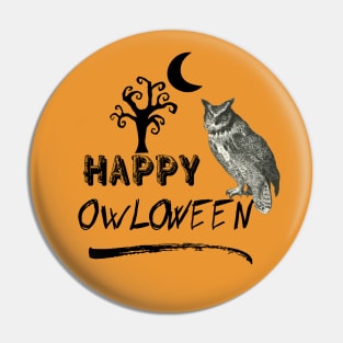 Halloween Owl Pin