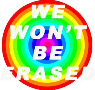 we won't be erased, visibility matters, trans rights are human rights, gaypride, proud Magnet