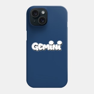 Gemini astrology graffiti letters writing Phone Case