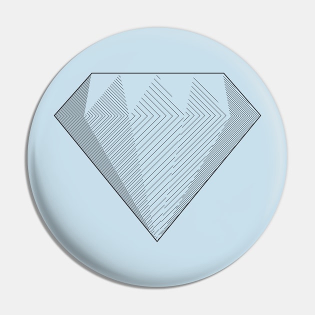 Diamond crosshatch Pin by mikehalliday14