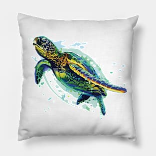 Sea Turtle Blast Pillow