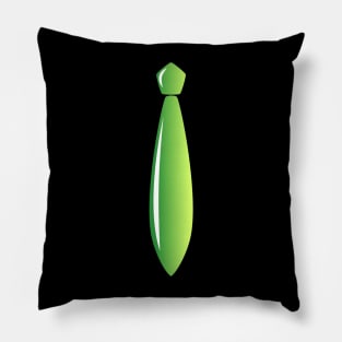 Shiny Lime Tie Pillow