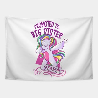 Unicorn Big Sister 2021 announcing pregnancy Tapestry