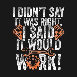 Diesel Mechanic For Men With Saying Gift for Mechanics T-Shirt