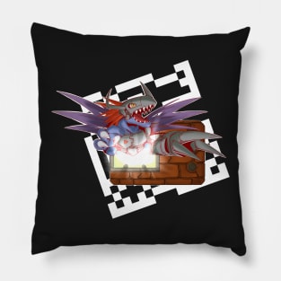 V-Pet Breakout!! MetalGreymon Black Pillow