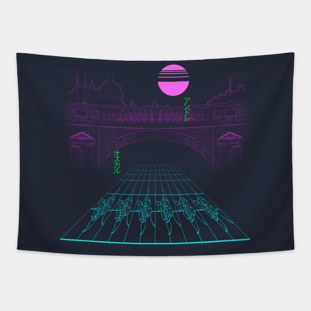 The Rose of Vaporwave Tapestry by serupento