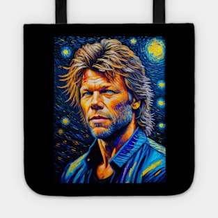 Jon in starry night Tote