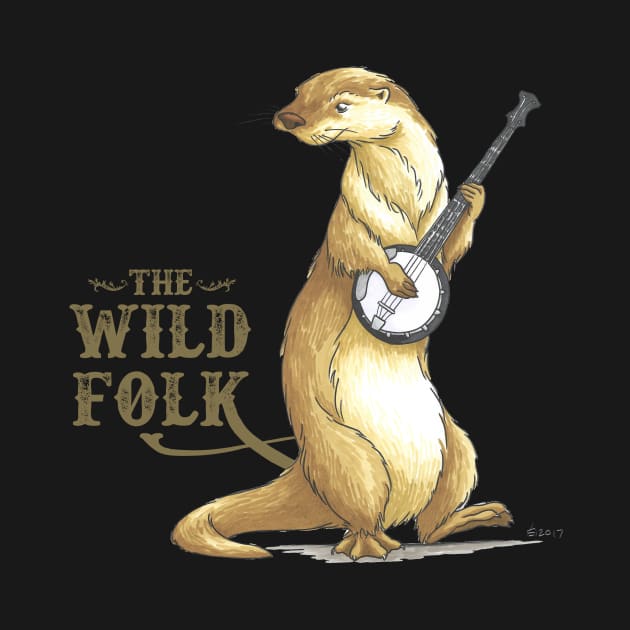 The Wild Folk - Otter on Banjo by shiro