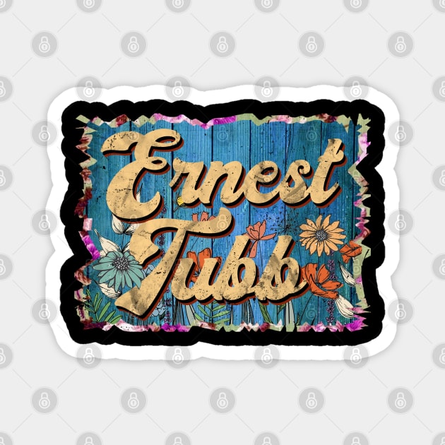 Retro Ernest Name Flowers Limited Edition Proud Classic Styles Magnet by Friday The 13th