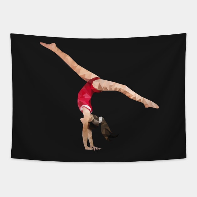 Gymnast Geometric Tapestry by sportartbubble