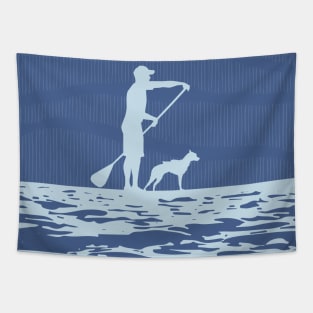 'SUP Dog blue Tapestry