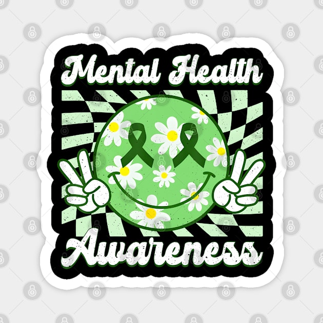 Mental Health Awareness  Green Ribbon Magnet by JazlynShyann