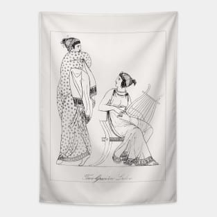 Two Grecian Ladies Tapestry