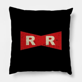 Red Ribbon Vintage Logo Pillow