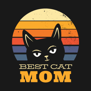 Best cat mom ever in vintage style T-Shirt