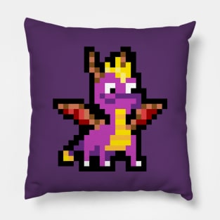 Spyro The Dragon 8-Bit Pixel Art Character Pillow