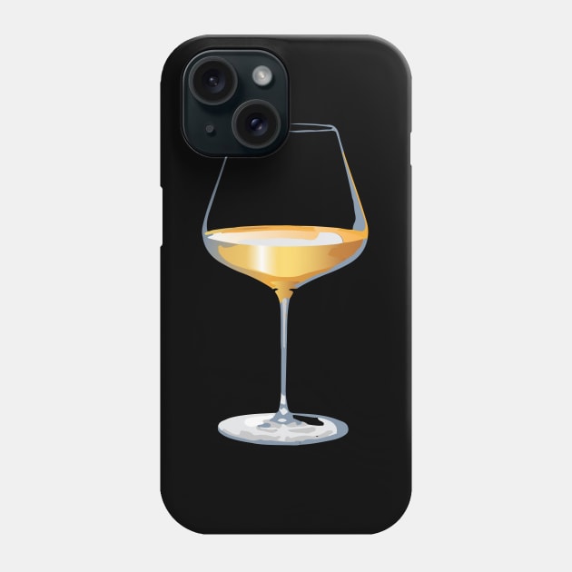 White wine glass Phone Case by leewarddesign