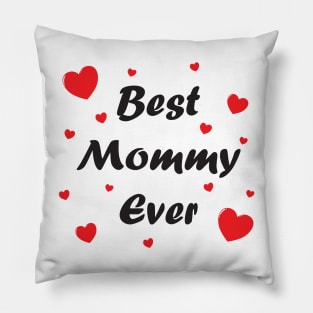 Best mommy ever heart doodle hand drawn design Pillow