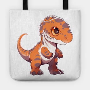 Cute Allosaurus Chibi Style Tote