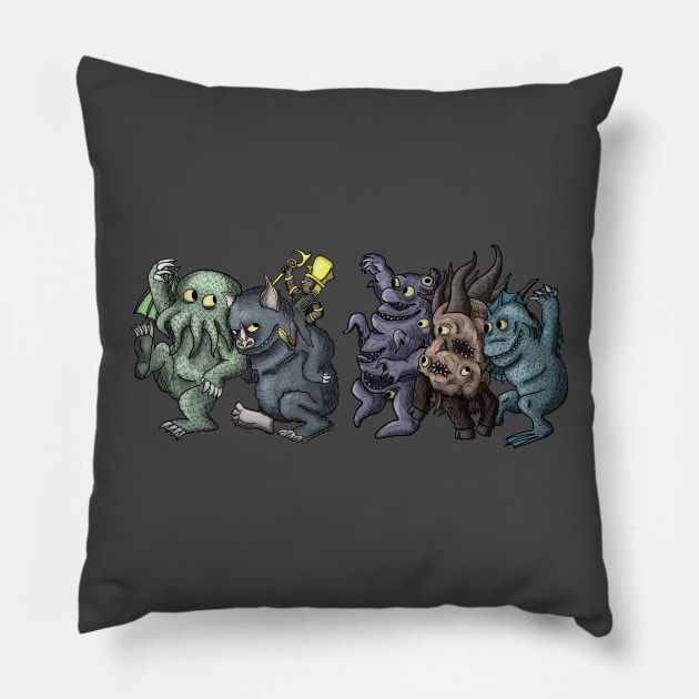 Where the Eldritch Things Are Pillow by NGM