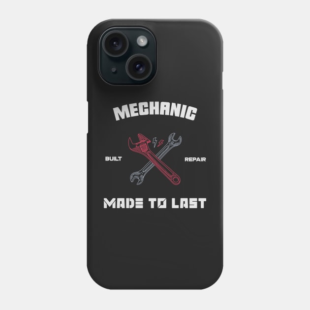 Mechanic Built Repair Phone Case by vukojev-alex