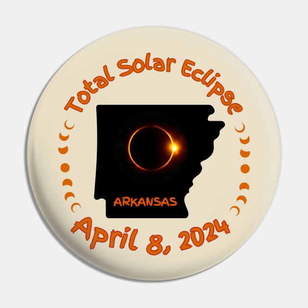 Arkansas Total Solar Eclipse Pin by Total Solar Eclipse