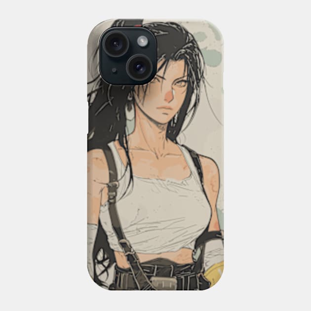 Tifa Lockhart FF7 Final Fantasy VII Rebirth Phone Case by peculiarbutcute