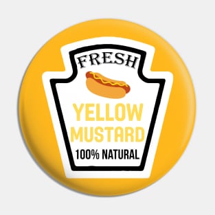 Halloween Fresh Yellow Mustard Funny Family Matching Costume Pin