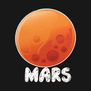 Mars T shirt planet T-shirts T-Shirt