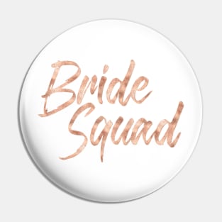 Bride Squad Rose Gold #wedding #bride #bachelorette party #bacherloretteshirt Pin