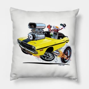 Vince Crain High Octane 1970 Dodge Challenger Pillow