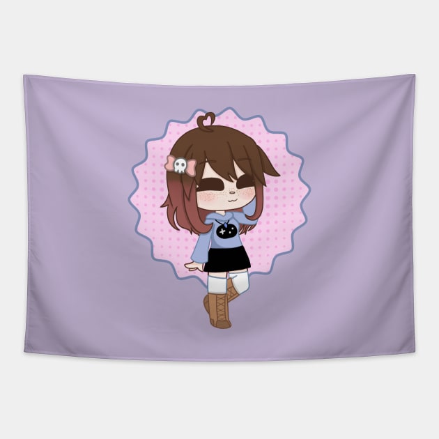 Gacha Life Gamer Girl Suki Chan Tapestry by UwU Kitty