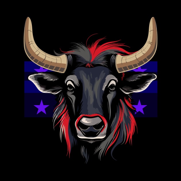 Patriotic Wildebeest by JH Mart