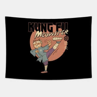 Kung Fu Meowster Tapestry