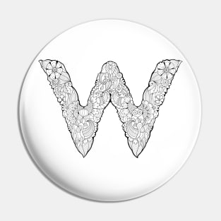 Letter W Pin