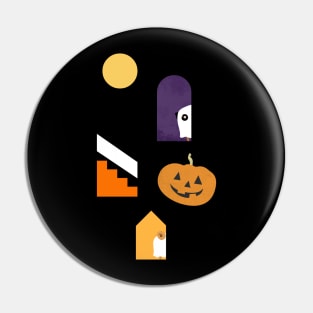 Hide and Seek Pug Halloween Pin