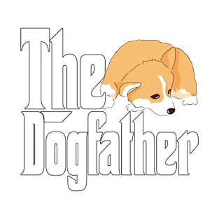 Corgi Dog Dad Dogfather Dogs Daddy Father Rottie T-Shirt