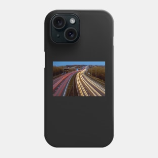 Motorway Light Trails Phone Case